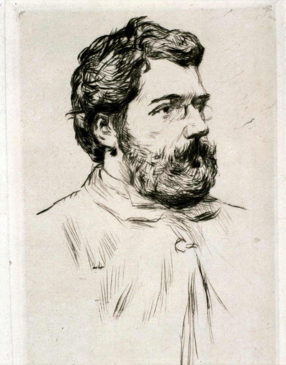 Retrato de Georges Bizet (dibujo) de Artist Unknown