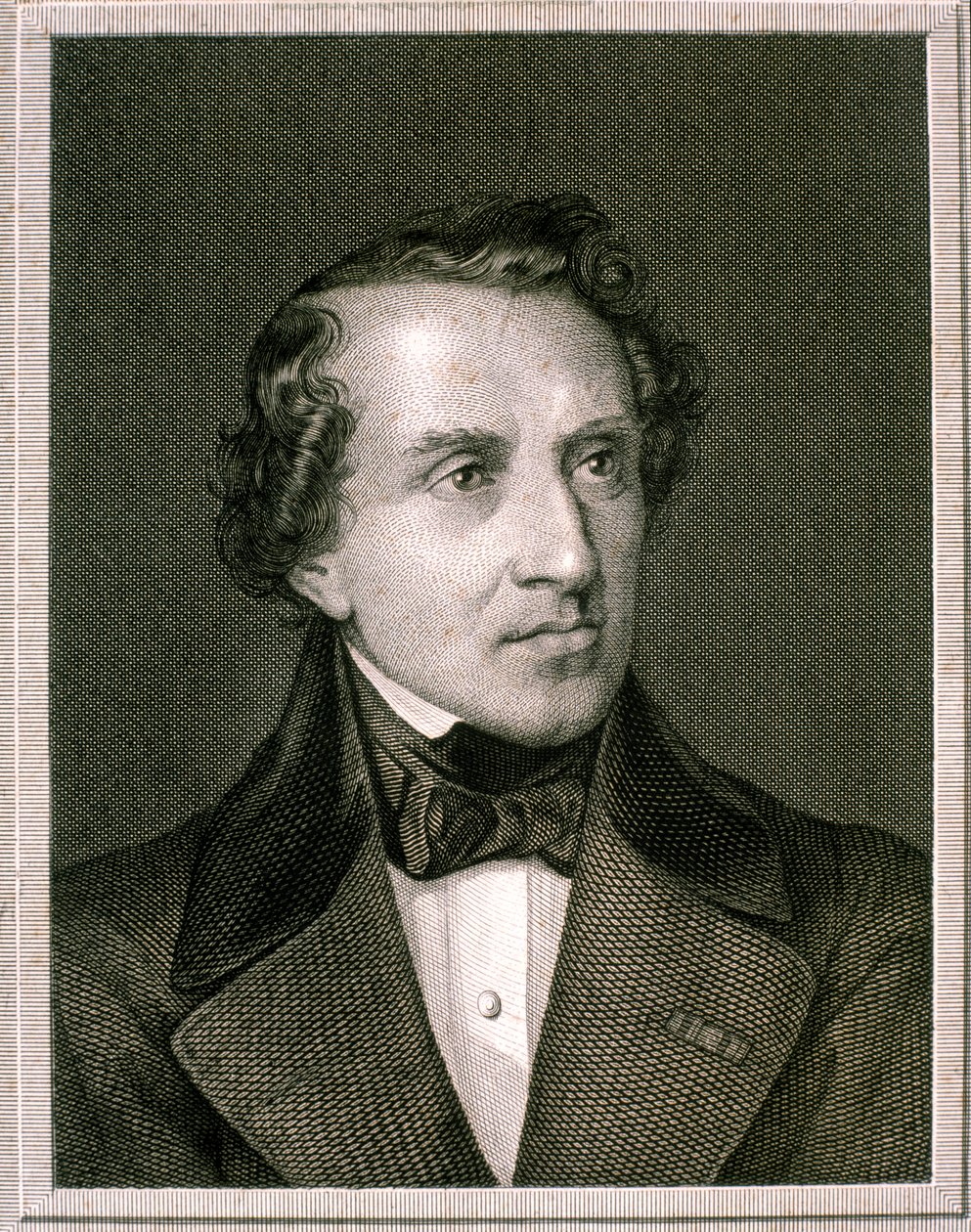 Retrato de Giacomo Mayerbeer (aguafuerte) de Artist Unknown