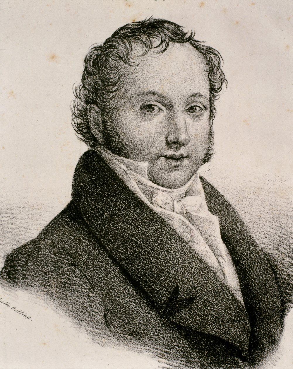 Retrato de Gioachino Antonio Rossini (aguafuerte) de Artist Unknown