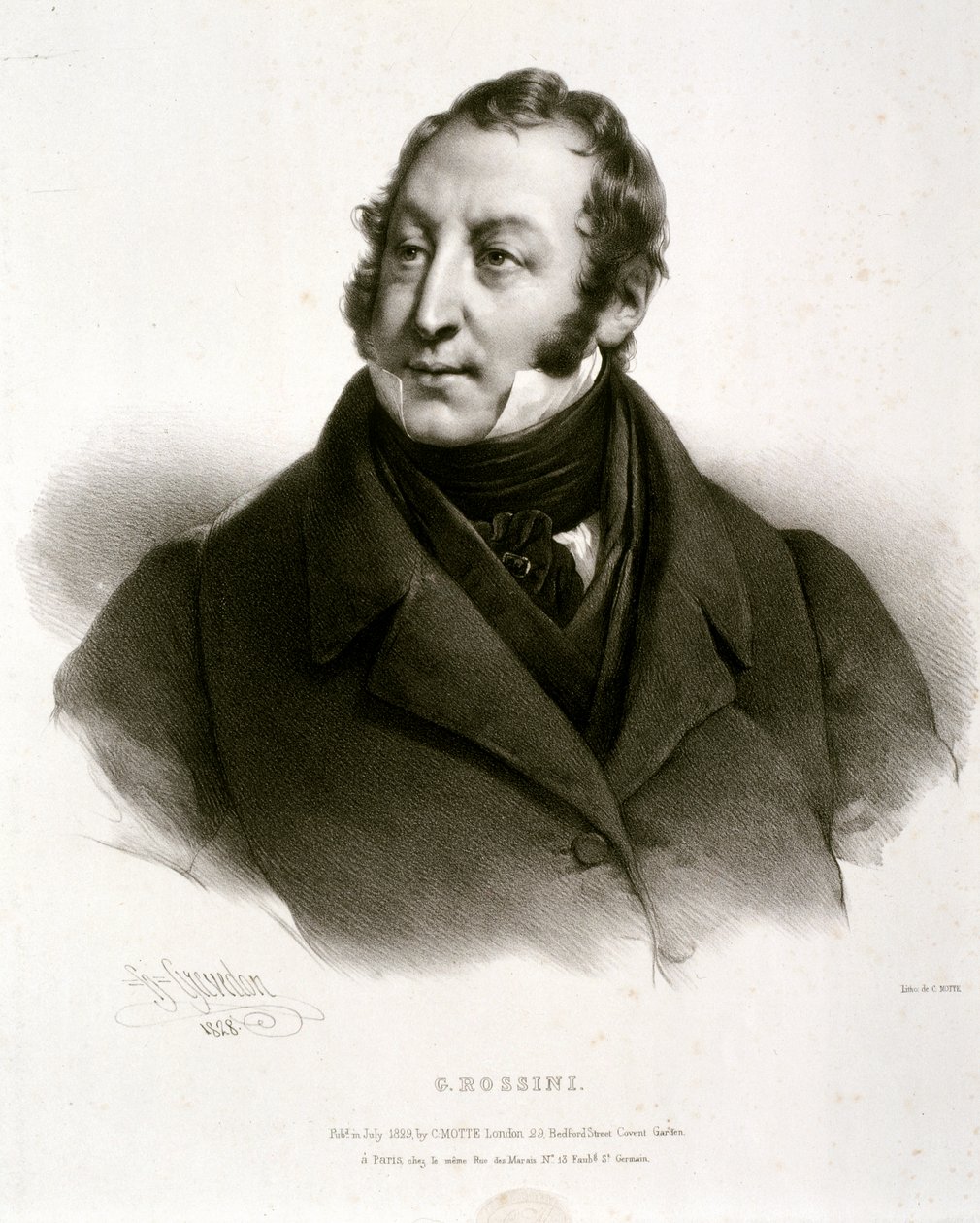 Retrato de Gioachino Antonio Rossini de Artist Unknown