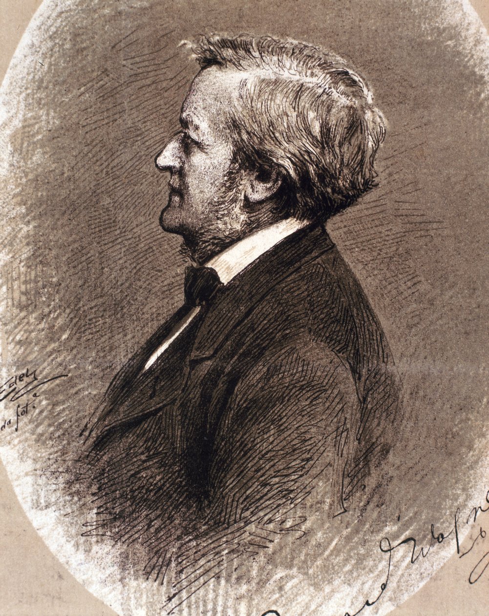 Retrato de Wilhelm Richard Wagner de Artist Unknown