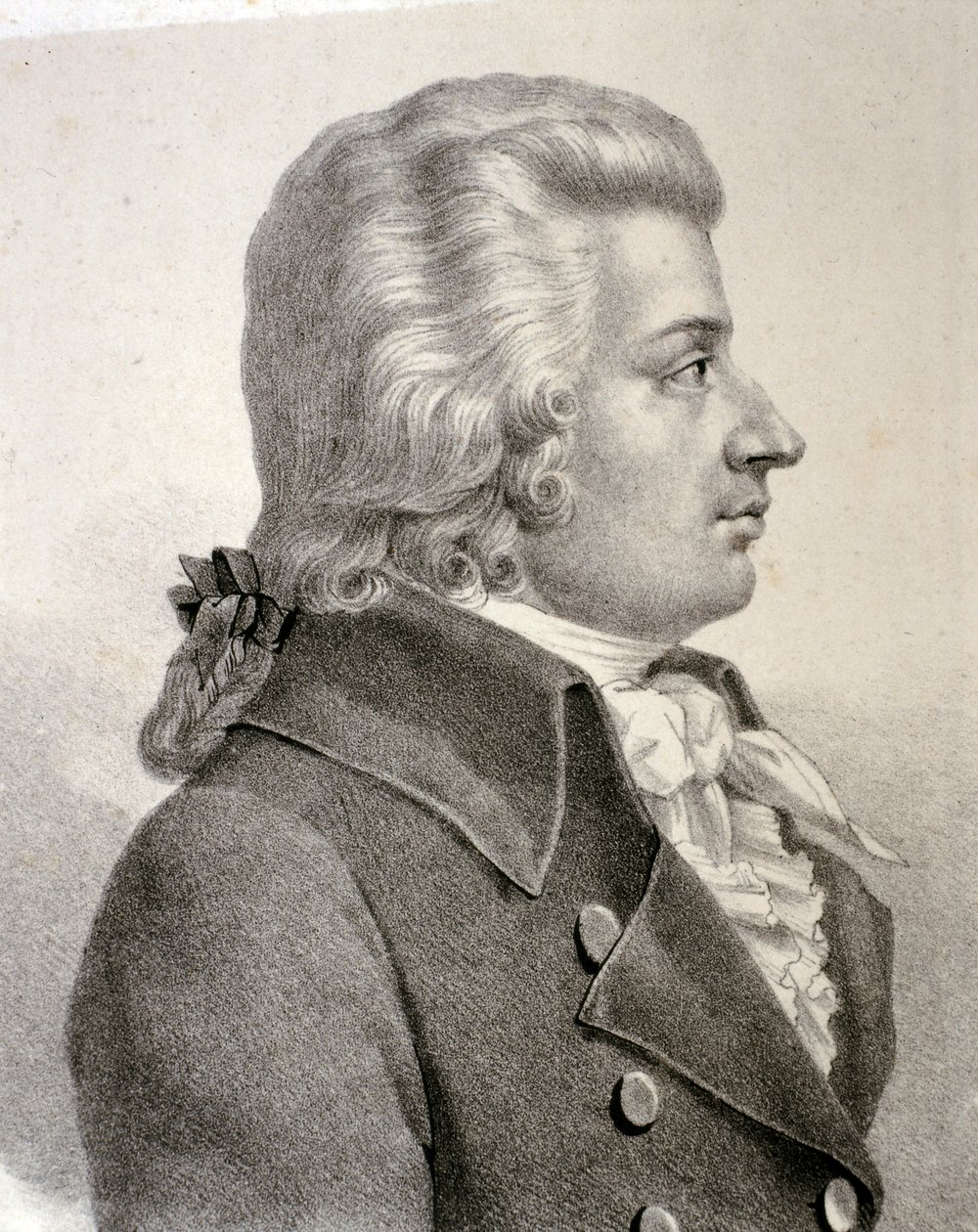 Retrato de Wolfgang Amadeus Mozart (aguafuerte) de Artist Unknown