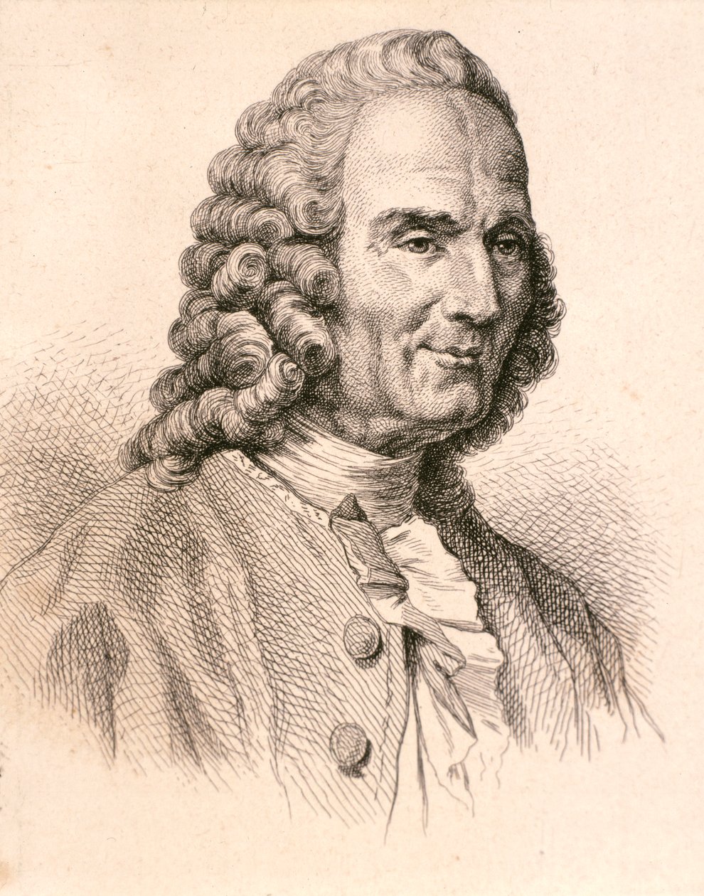 Retrato de jean Philippe Rameau (aguafuerte) de Artist Unknown