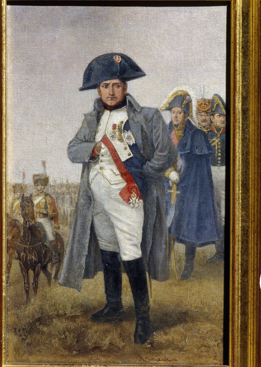 Retrato del emperador Napoleón Bonaparte (óleo sobre lienzo) de Artist Unknown