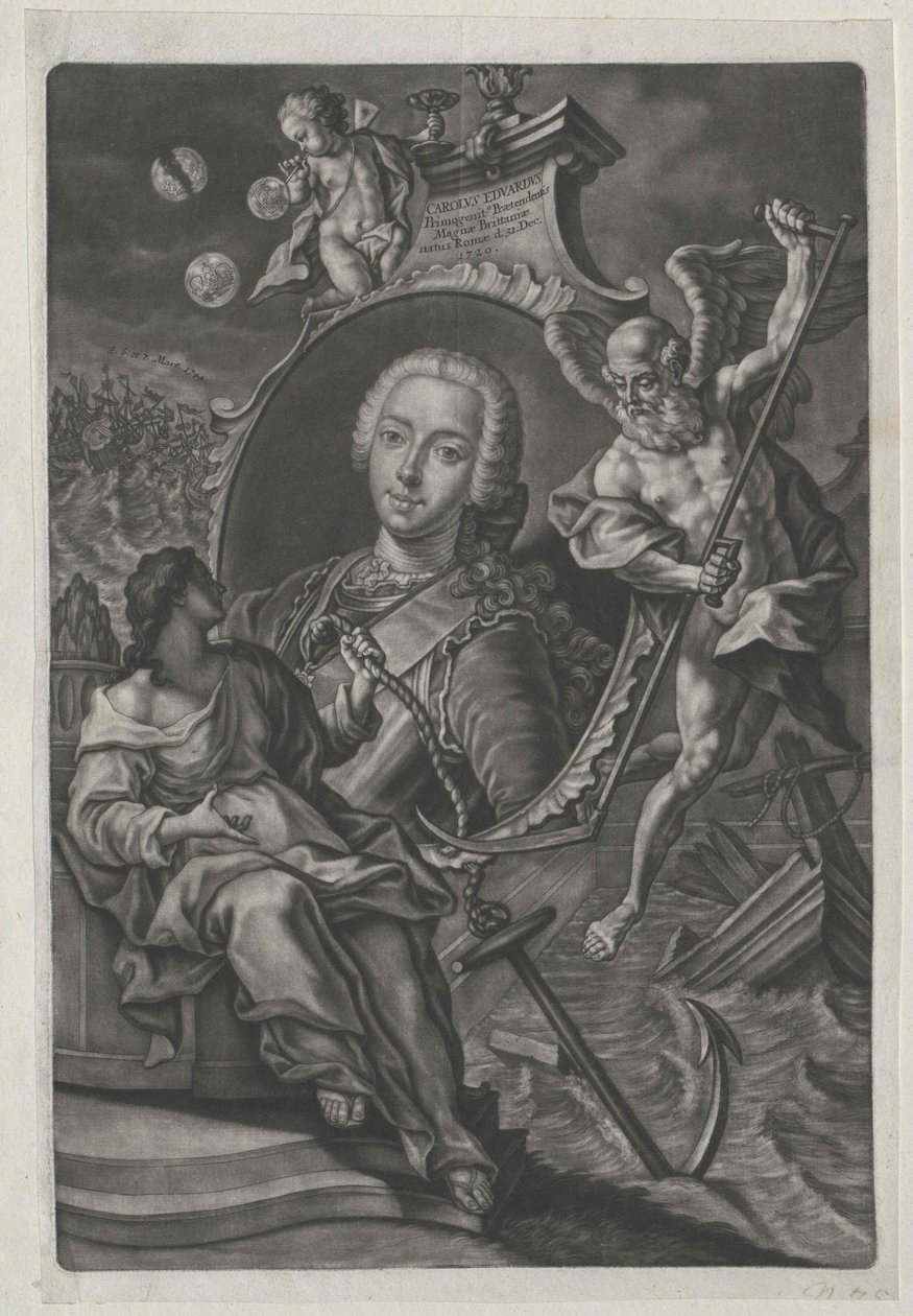Príncipe de Inglaterra Karl Eduard (imprimir) de Artist Unknown