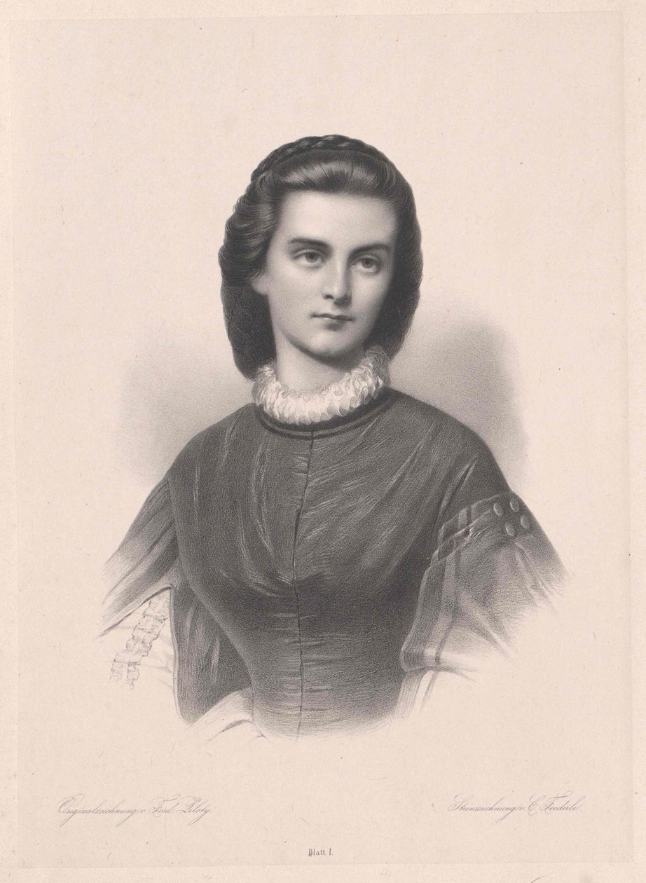 Princesa de Baviera-Gelnhausen Marie (imprimir) de Artist Unknown
