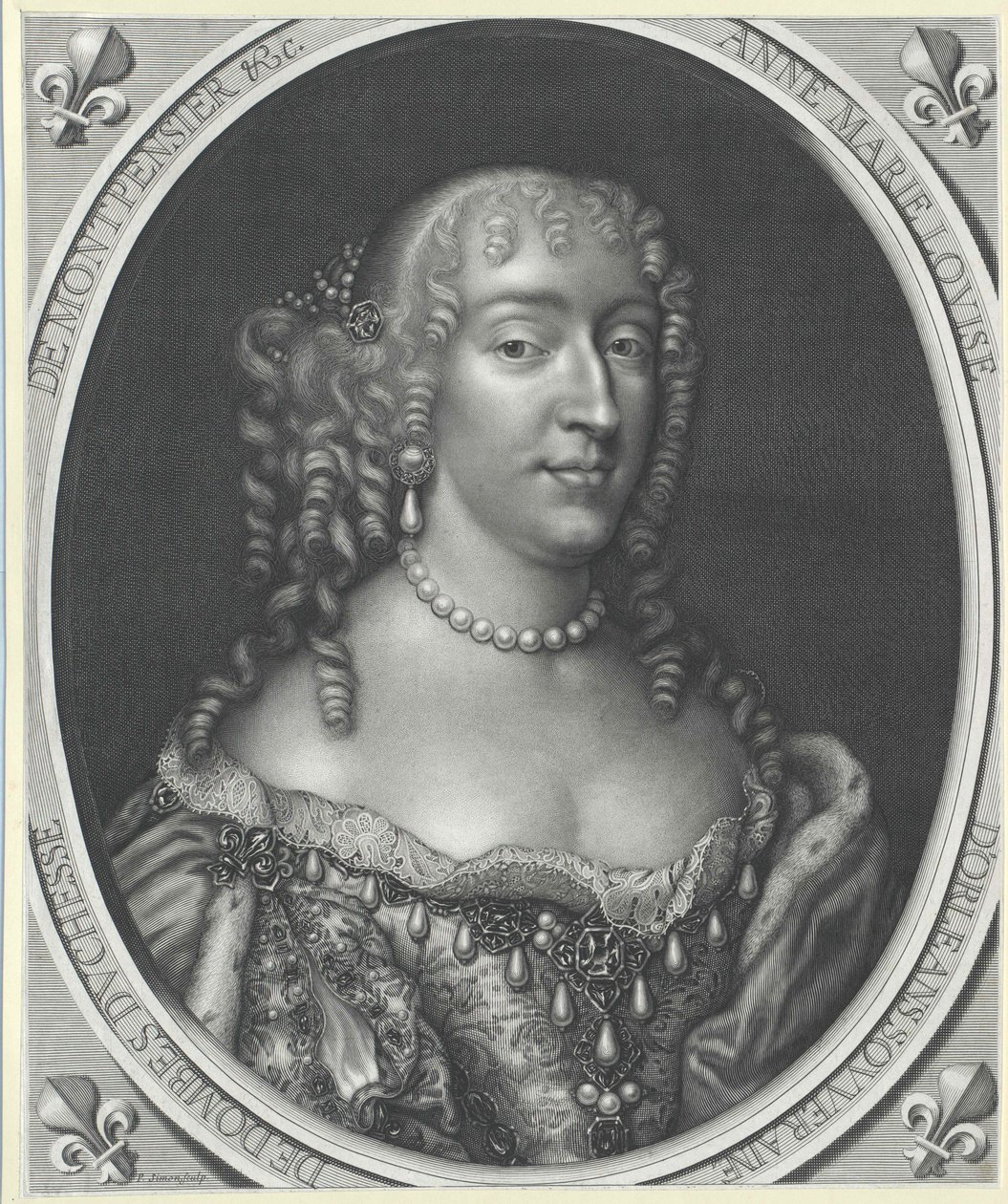 Princesa de Orl0061006es Ana María Luisa (imprimir) de Artist Unknown