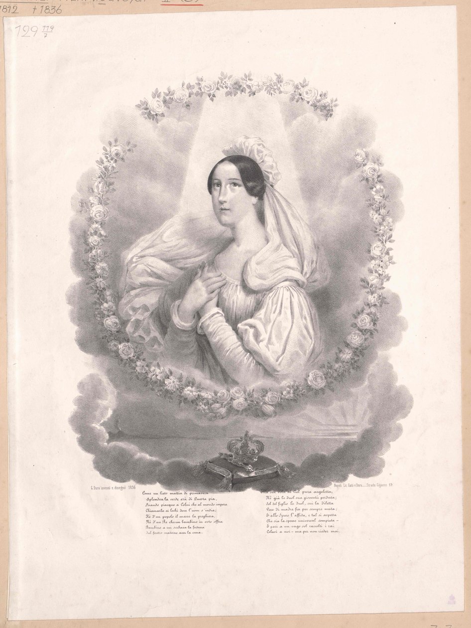 Princesa de Saboya Cristina (impresión) de Artist Unknown