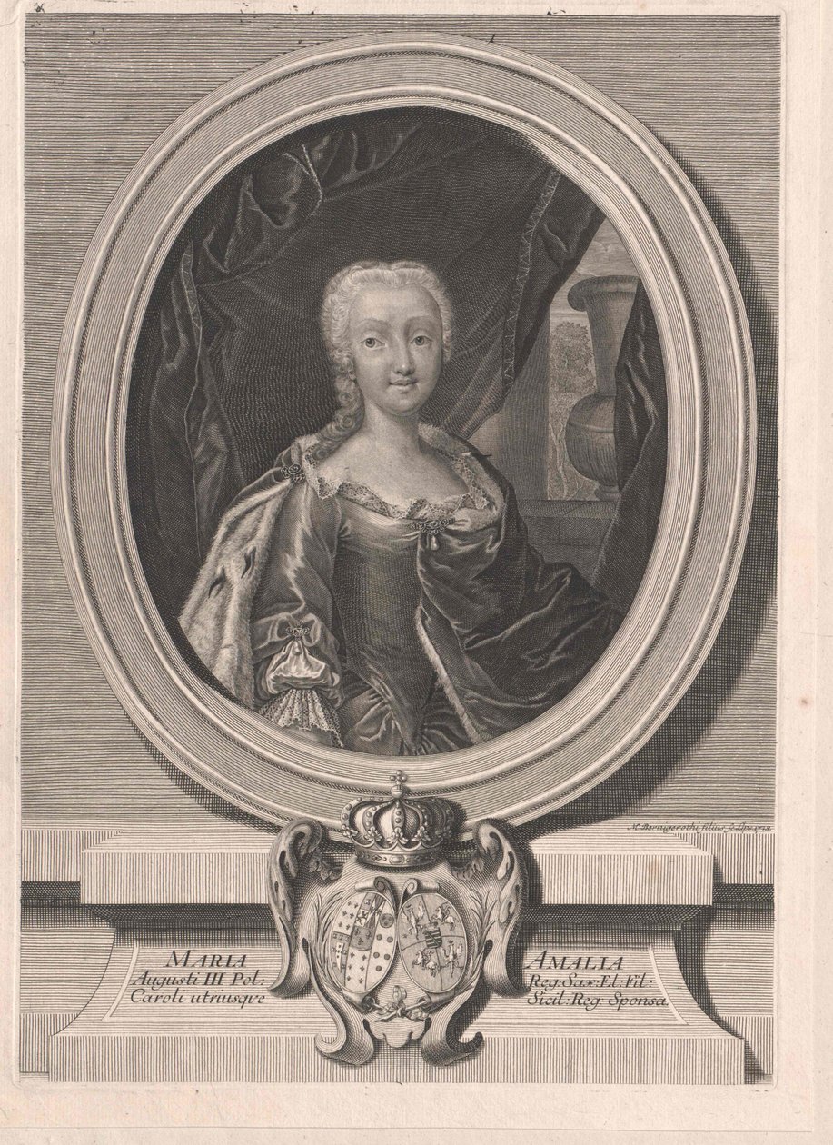 Princesa de Sajonia Marie Amalie de Artist Unknown