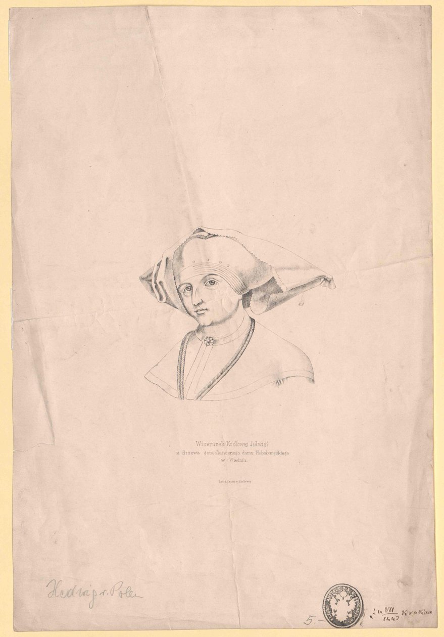 Reina de Polonia Jadwiga de Artist Unknown