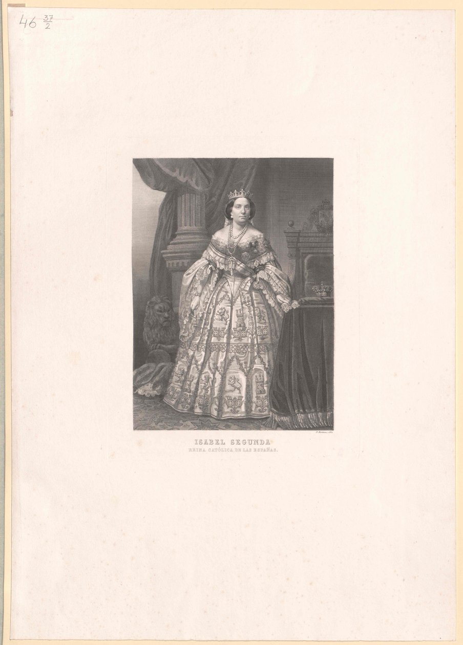 Reina de España Isabel II de Artist Unknown