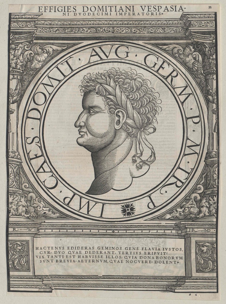 El emperador romano Domiciano de Artist Unknown