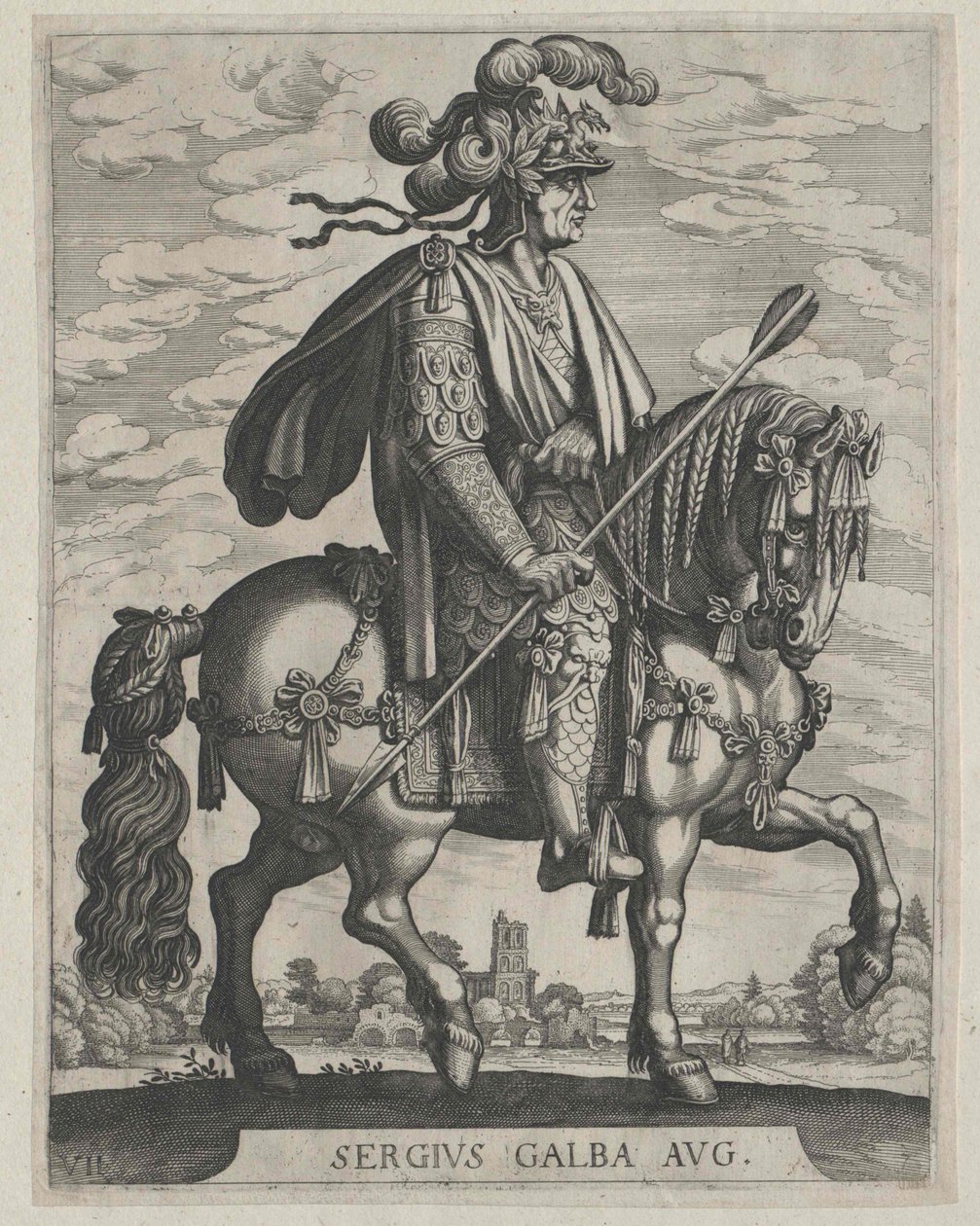 El emperador romano Galba de Artist Unknown