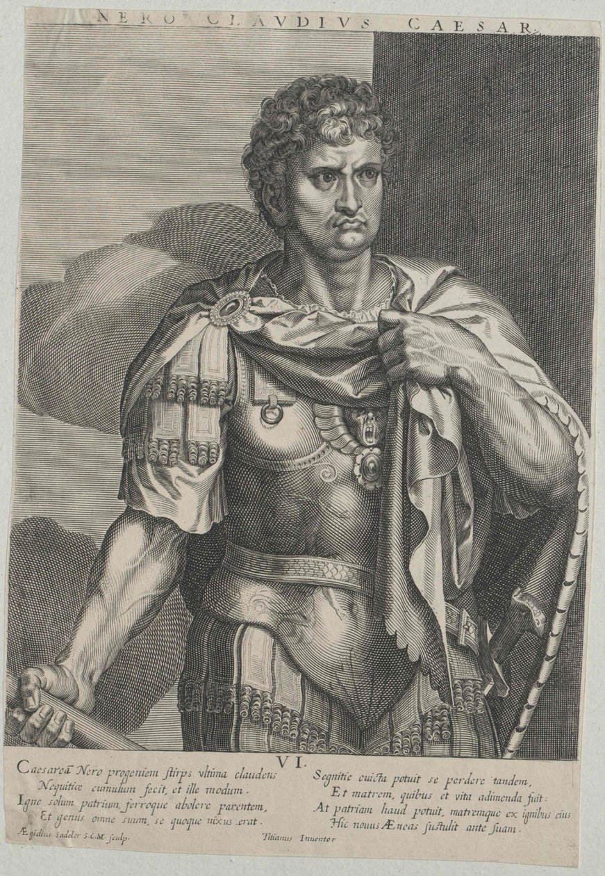 El emperador romano Nerón de Artist Unknown