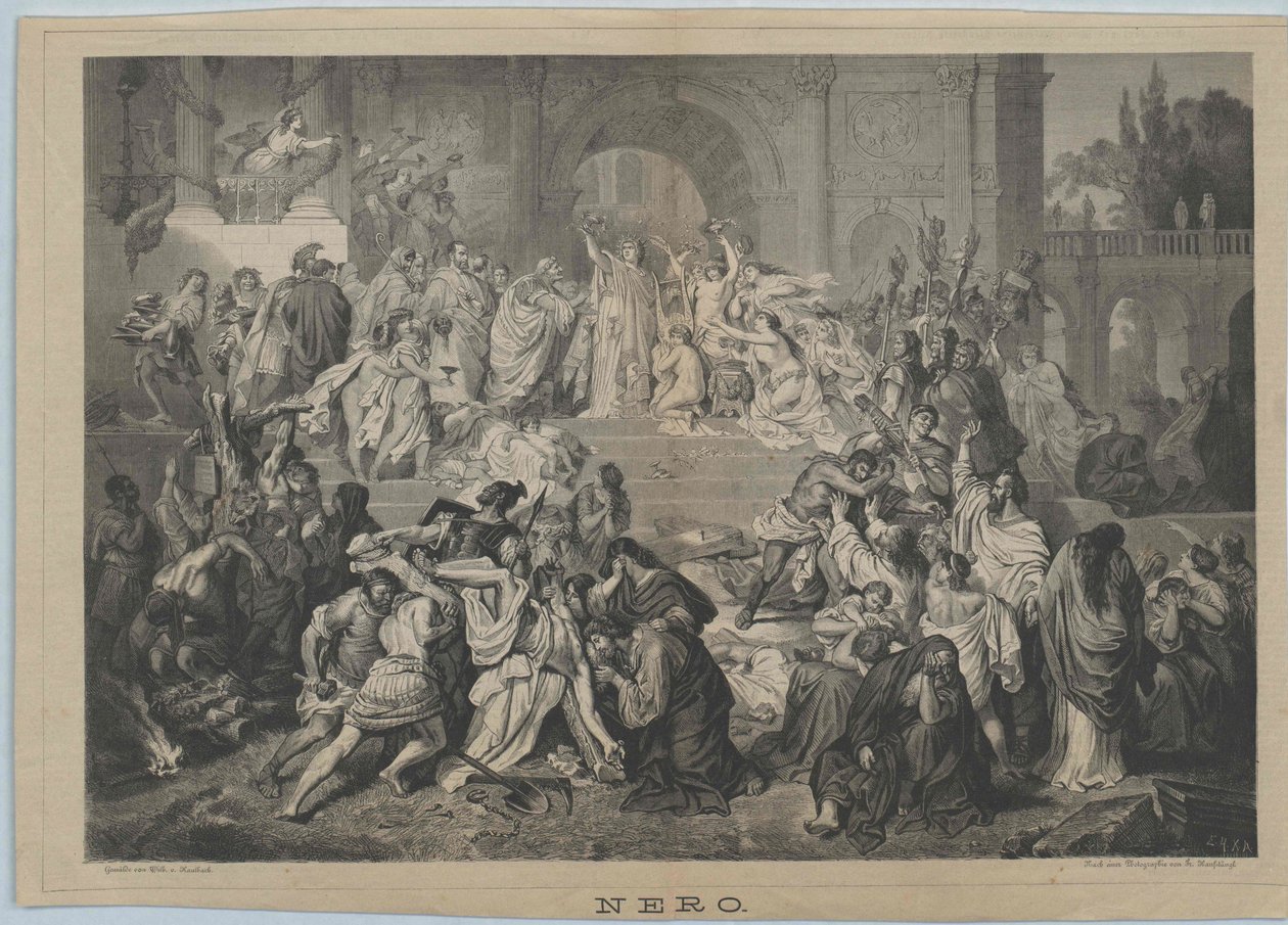 El emperador romano Nerón de Artist Unknown