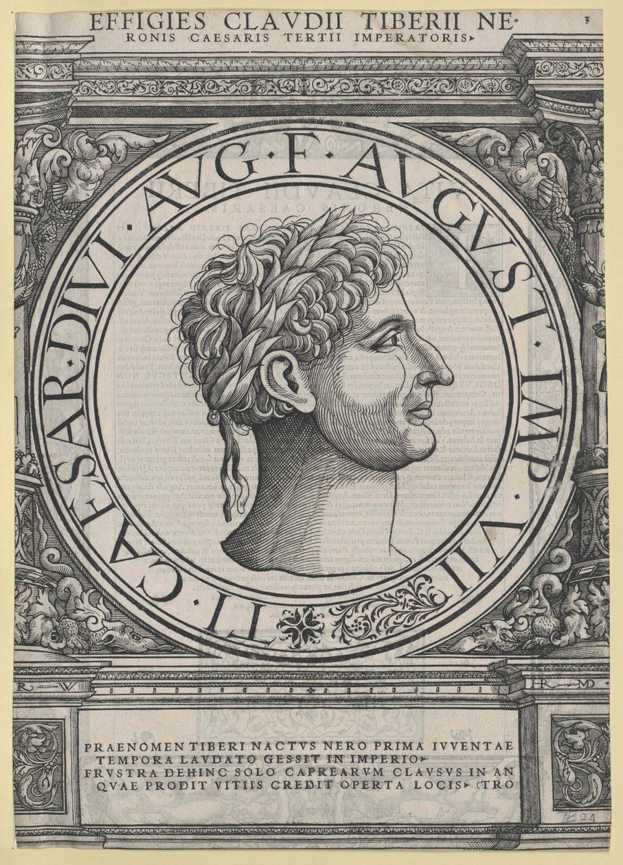El emperador romano Tiberio de Artist Unknown