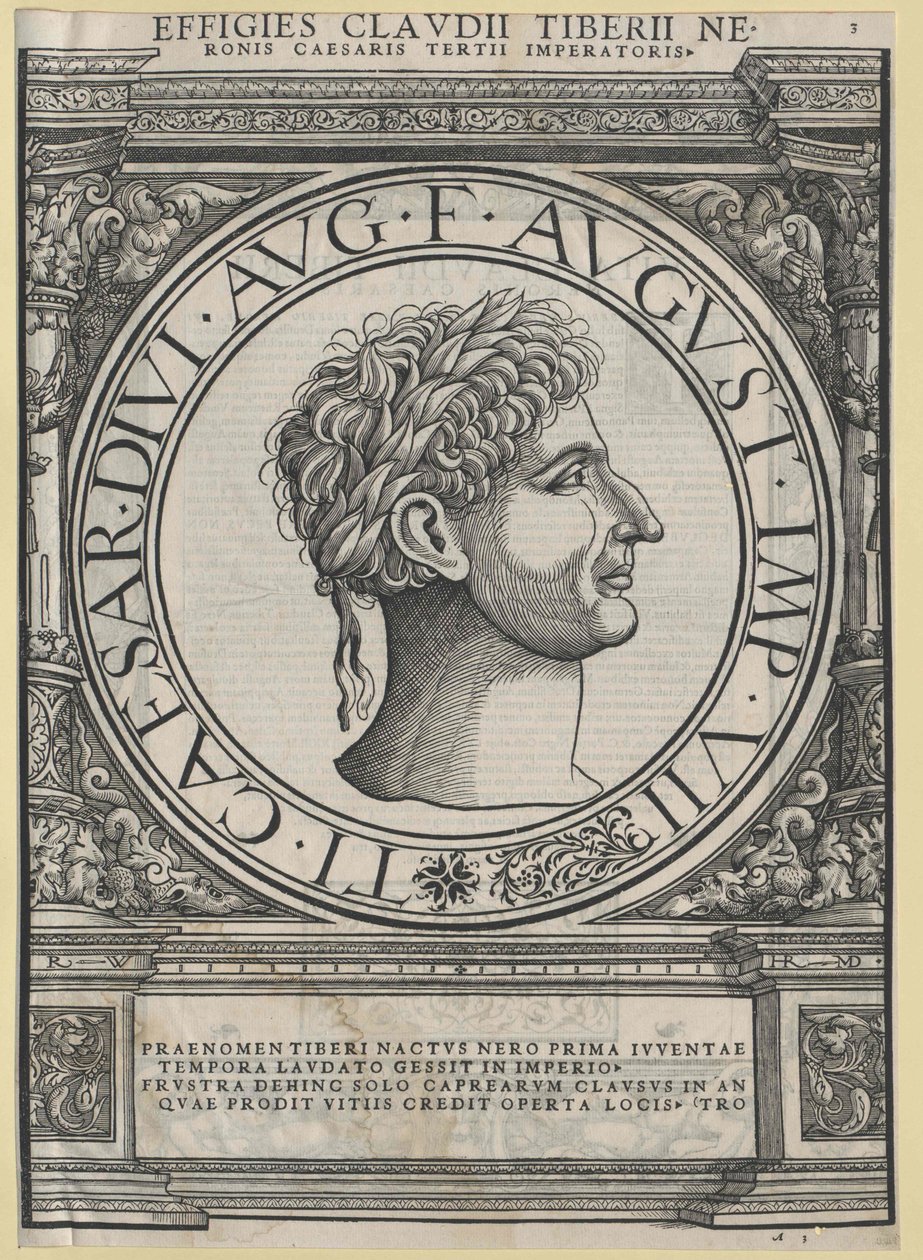 El emperador romano Tiberio de Artist Unknown