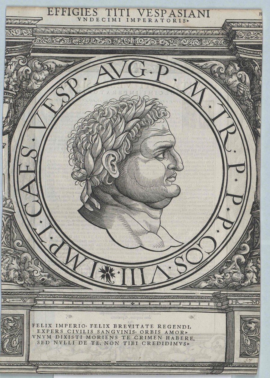 El emperador romano Tito de Artist Unknown