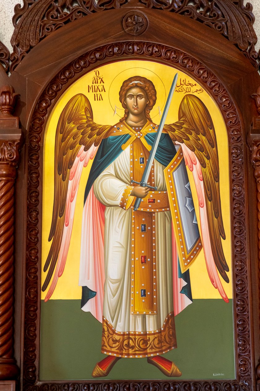 Icono de San Miguel. Catedral, Harissa, 2022 (foto) de Artist Unknown