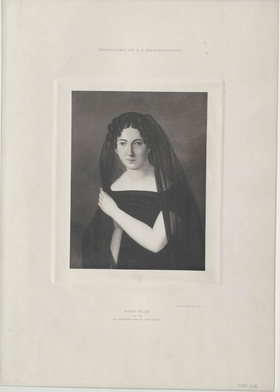Sophie Mueller (imprimir) de Artist Unknown