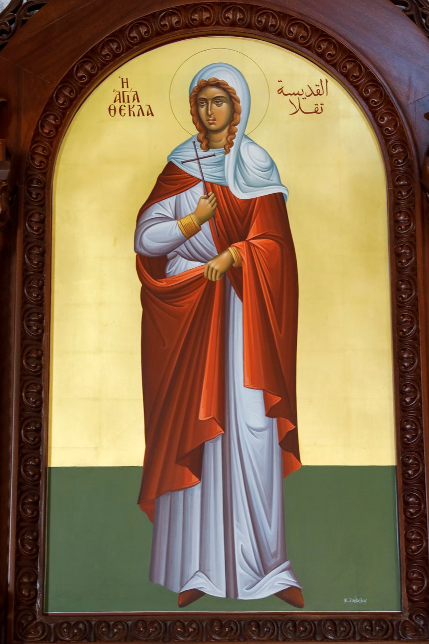 Icono de Santa Tecla. Catedral, Harissa, 2022 (foto) de Artist Unknown