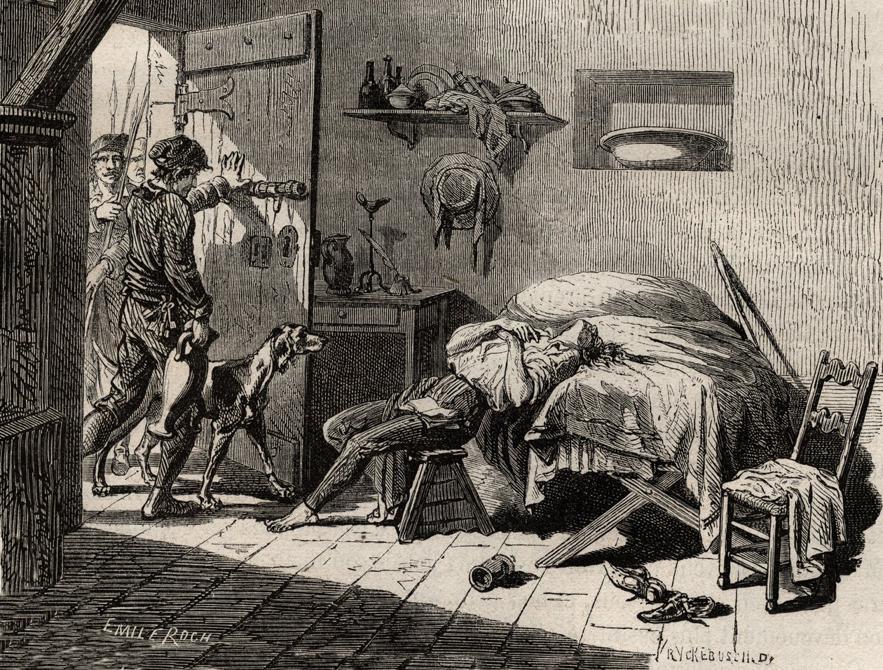La muerte de Condorcet en la cárcel el 28 de marzo de Artist Unknown