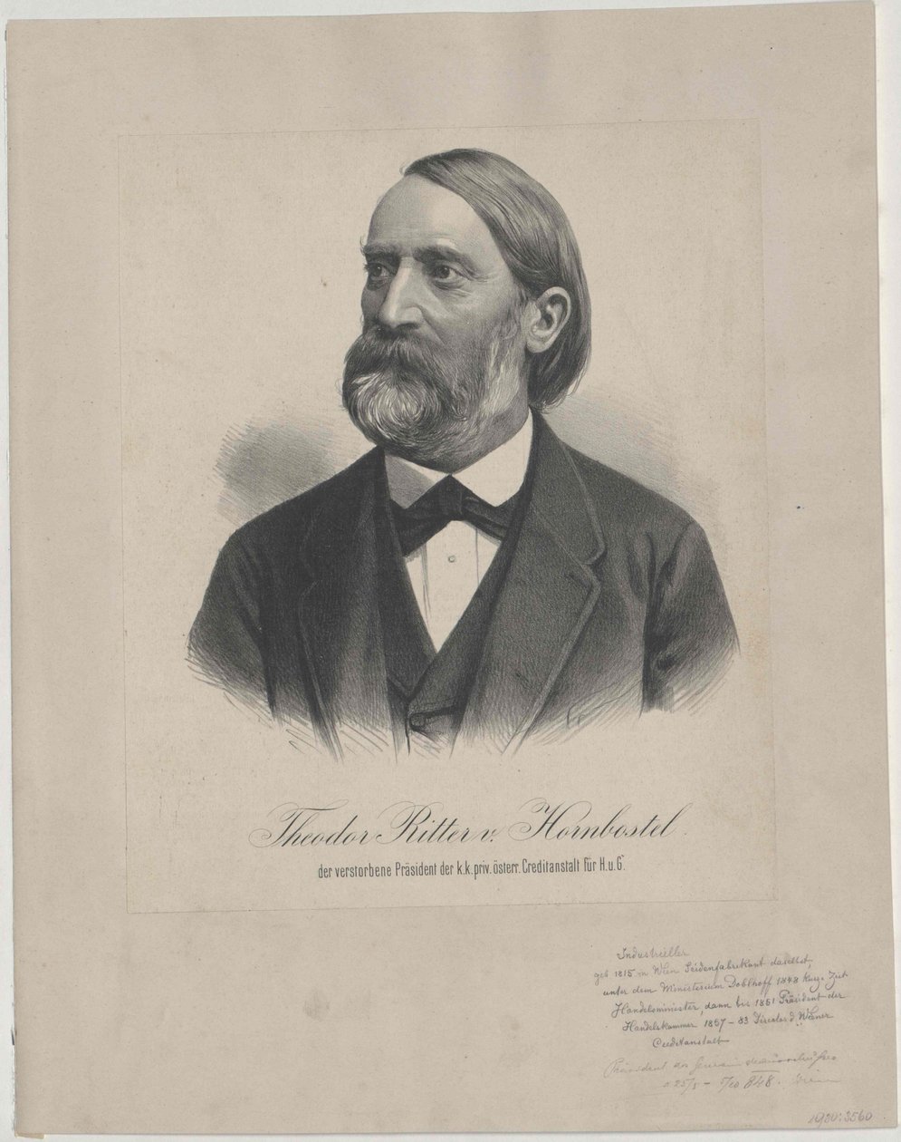 Theodor Ritter Hornbostel (impresión) de Artist Unknown