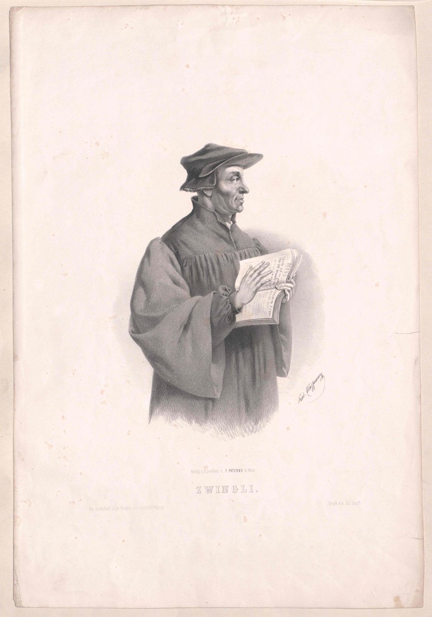Ulrico Zwinglio de Artist Unknown