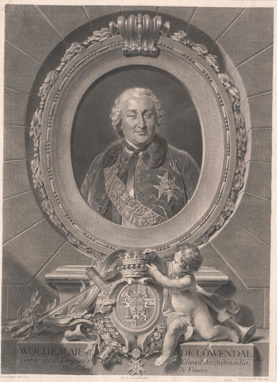 Valdemar conde Loewendal (impresión) de Artist Unknown