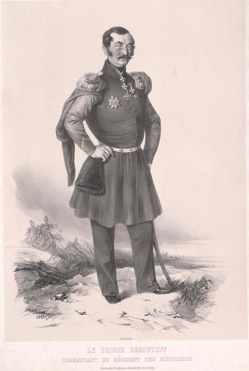 ¿Vasily Osipov Conde Bebutov de Artist Unknown