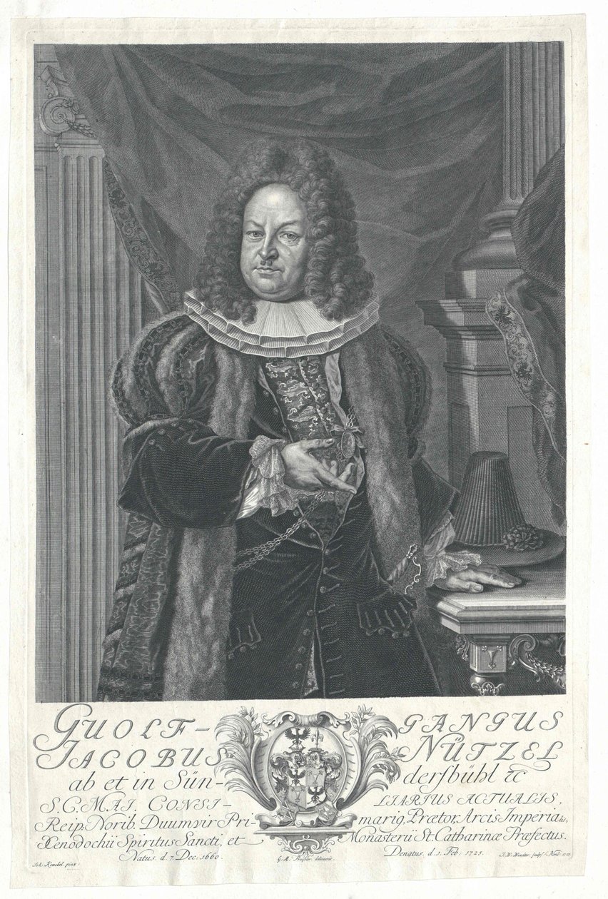 Wolfgang Jacob Nuetzel von Suendersbuehl de Artist Unknown