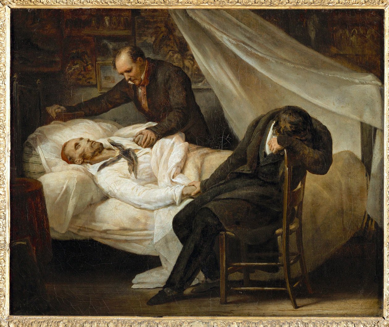 La muerte de Gericault ... de Ary Scheffer