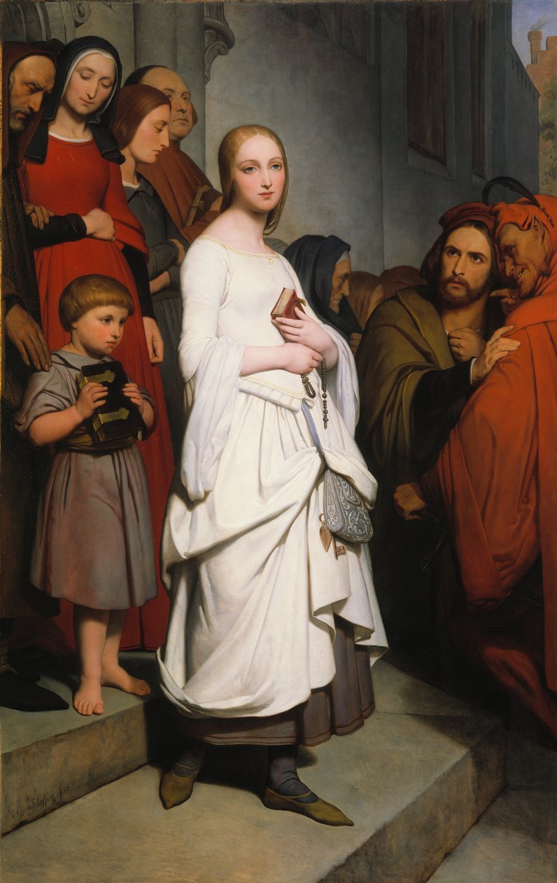 Margarita Saliendo de la Iglesia, 1838 de Ary Scheffer