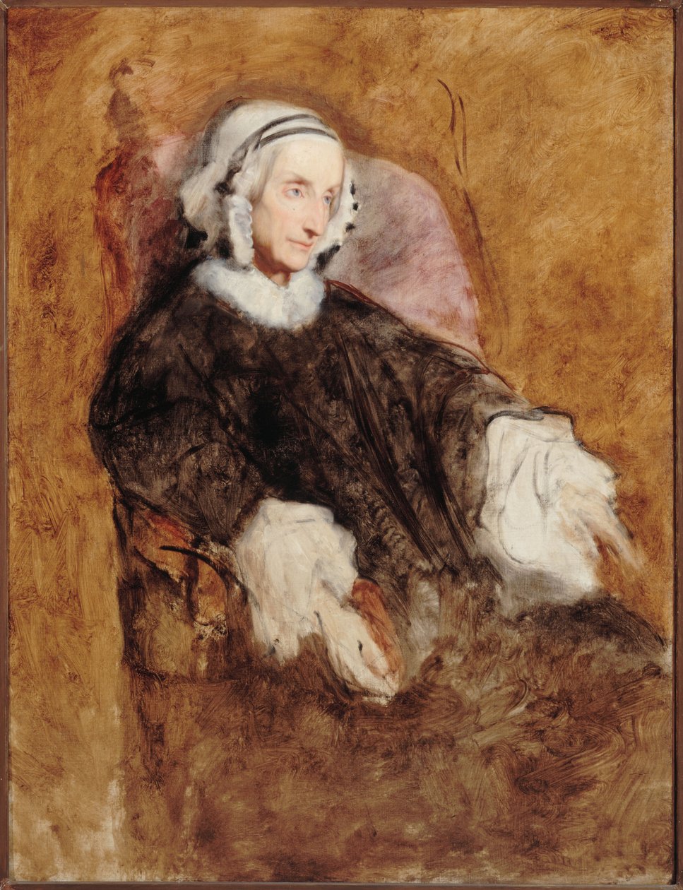 Retrato de la reina María Amalia en luto de Ary Scheffer