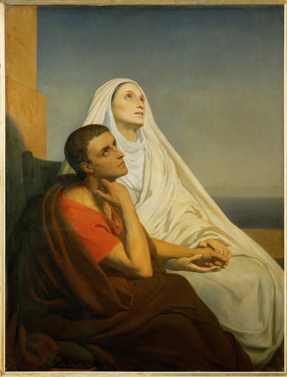 San Agustín y su madre, Santa Mónica ... de Ary Scheffer