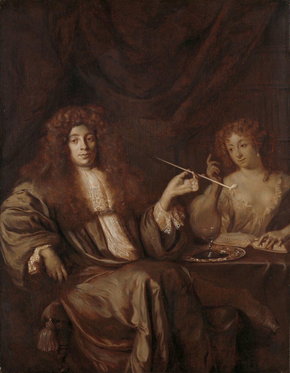 Retrato de Hadriaan Beverland con una prostituta
Adriaan van Beverland, escritor de obras teológicas y satírico, con una prostituta de Ary de Vois (attributed to)