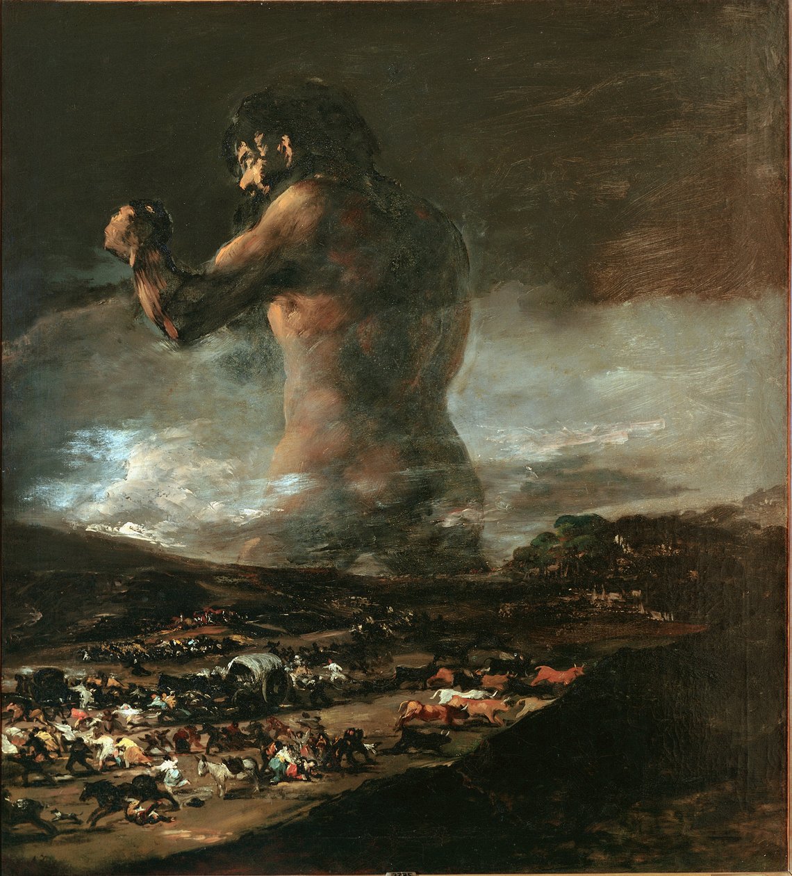 El Coloso (también llamado Coloso o el Gigante) (óleo sobre lienzo de Asensio Julia