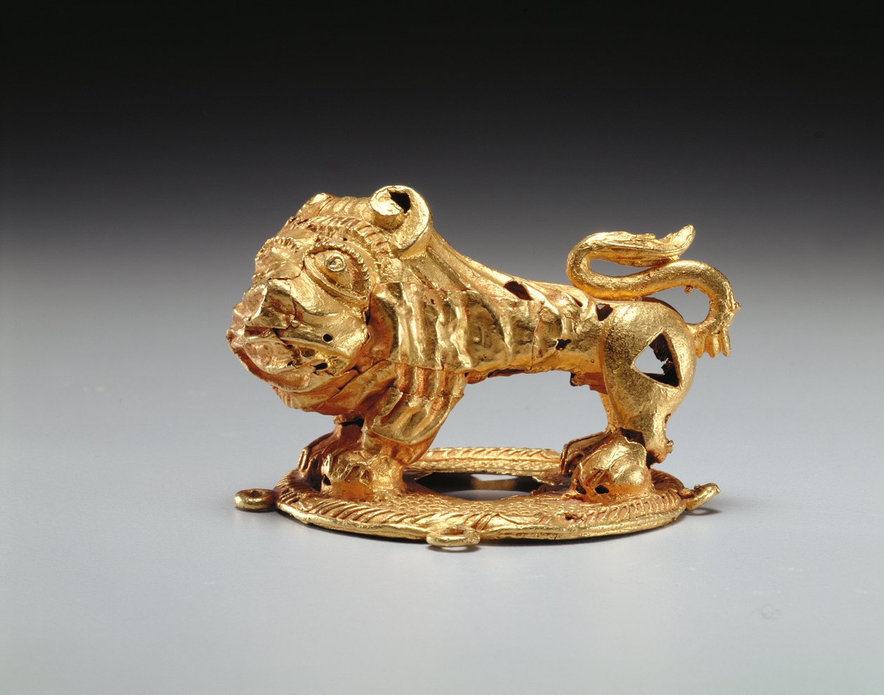 Montura de espada de león (oro) de Ashanti
