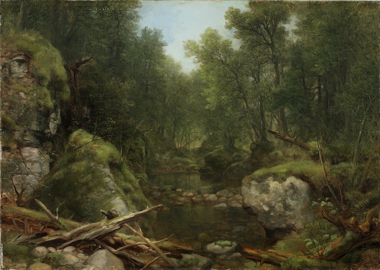 Arroyo de Chapel Pond, Keene Flats, montañas Adirondack, N.Y., 1870 de Asher Brown Durand