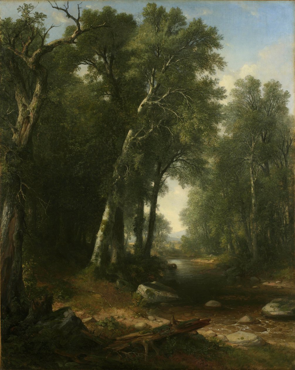 Arroyo en el bosque, 1859 de Asher Brown Durand