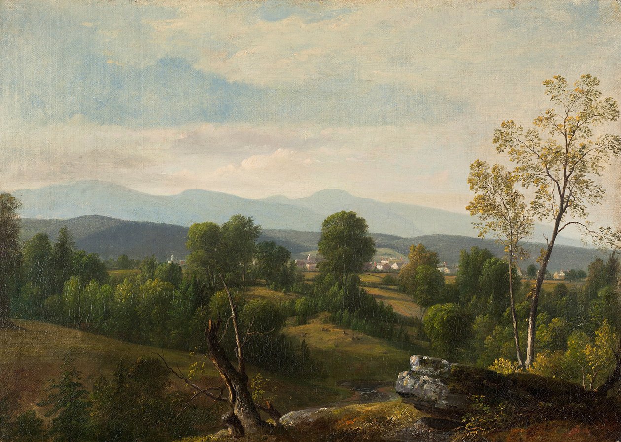 Una vista del valle de Asher Brown Durand