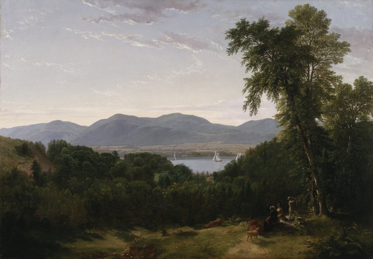 Beacon Hills en el río Hudson, 1852 de Asher Brown Durand