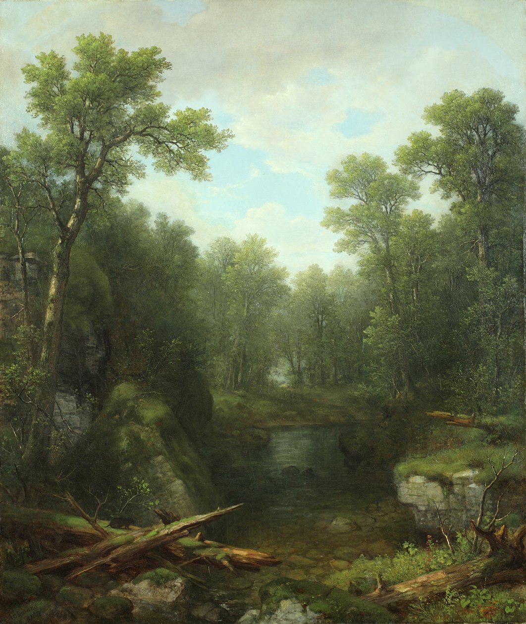 Chapel Pond Brook, Keene Flats, Montañas Adirondack, Nueva York, 1871 de Asher Brown Durand