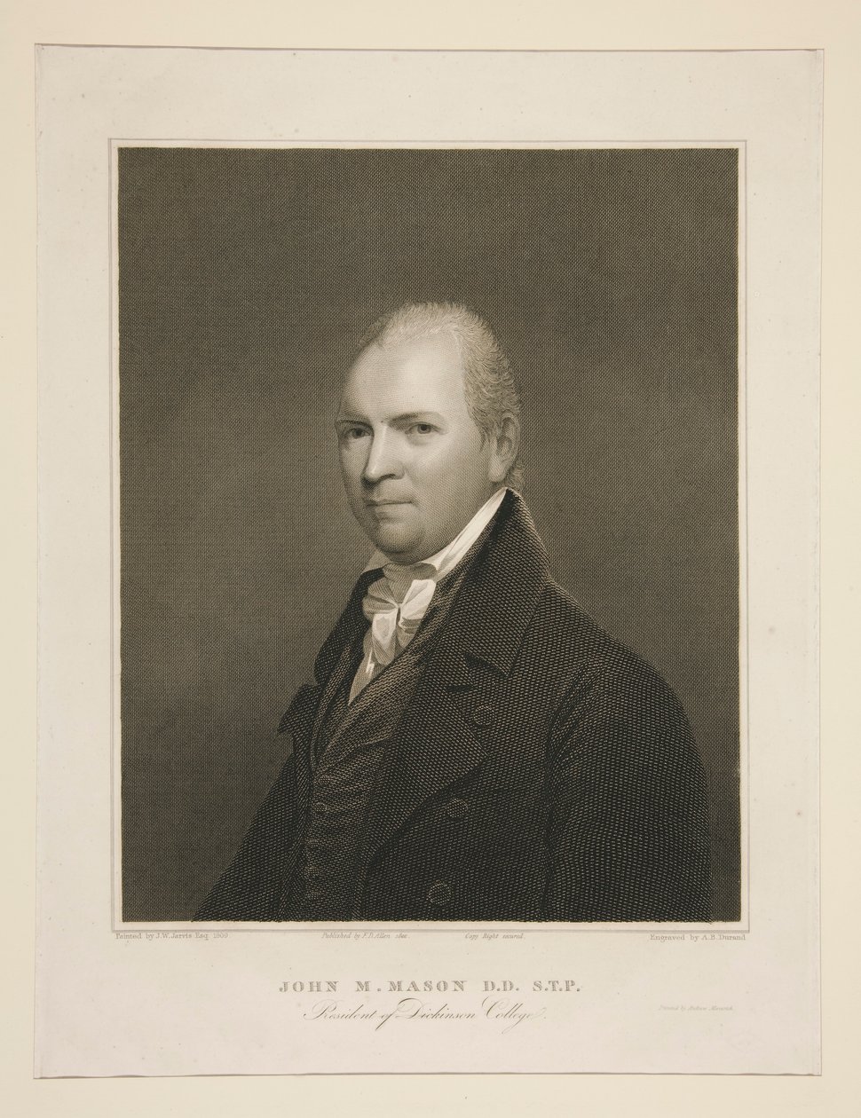 John M. Mason, D.D., S.T.P., presidente de Dickinson College de Asher Brown Durand