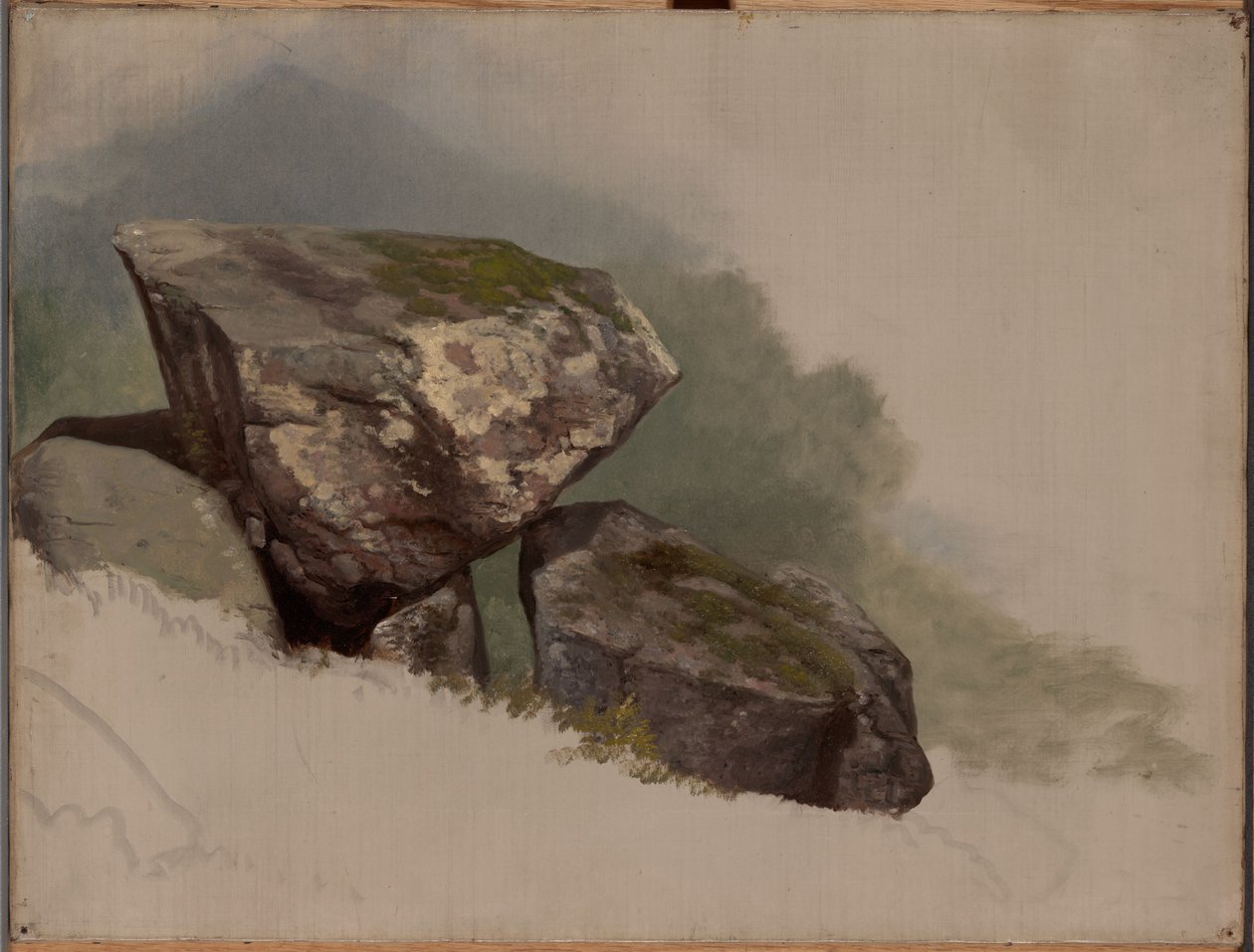 Estudio de una roca de Asher Brown Durand
