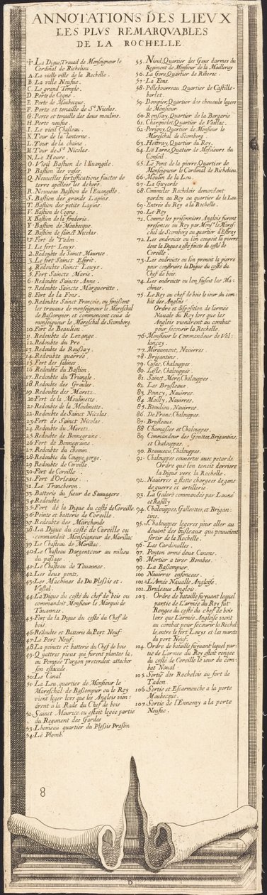 El sitio de La Rochelle [lámina 9 de 16] de Assistant of Jacques Callot