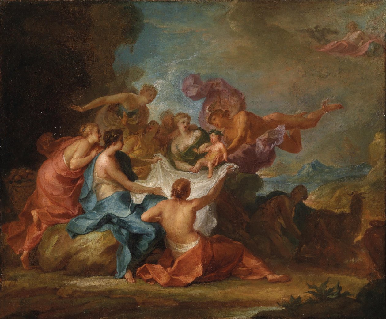 Alegoría sobre la educación de Júpiter niño con las ninfas del monte Ida de Abraham Jansz. van Diepenbeeck