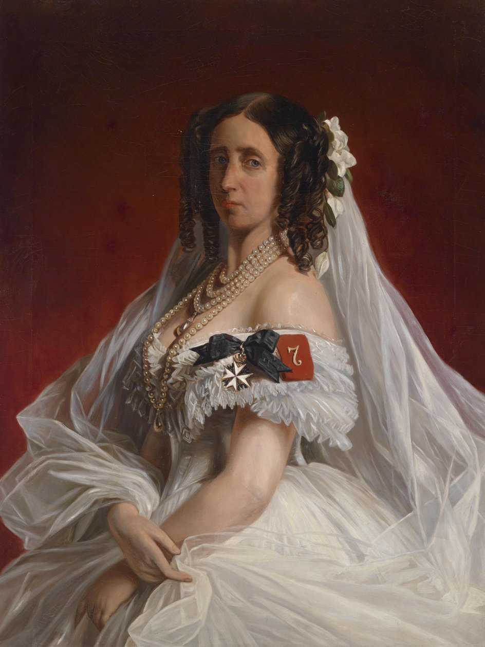 Retrato de la princesa Marie Luise Alexandrine de Prusia, nacida princesa de Sajonia-Weimar y Eisenach (1808-1877) de Franz Xaver Winterhalter