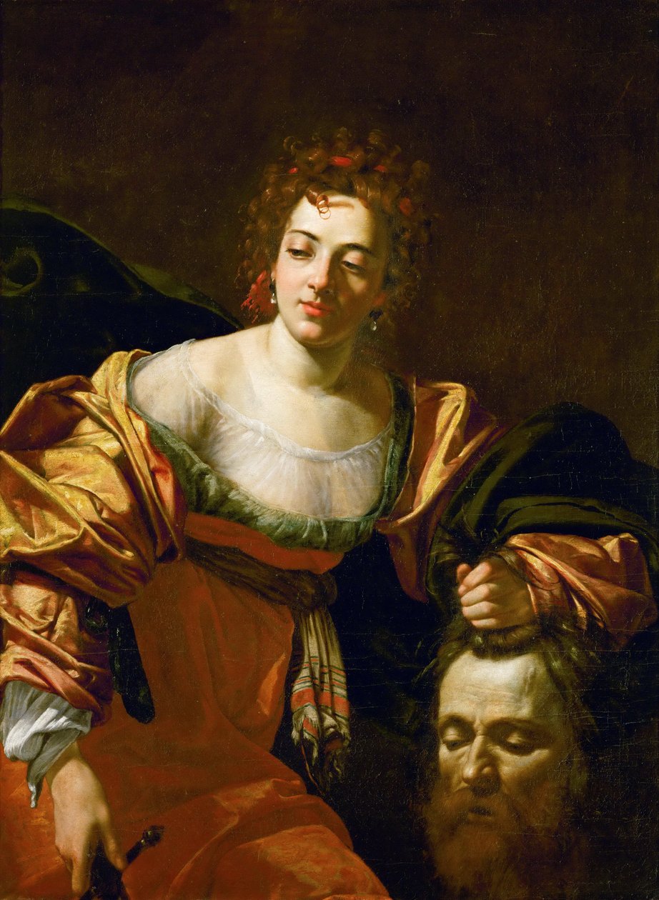 Judith y la cabeza de Holofernes de Attributed to Simon Vouet