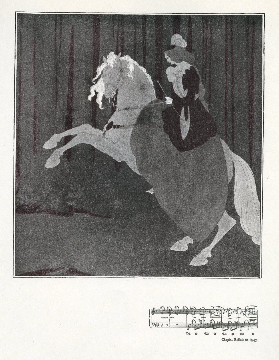 Chopin, Balada III. Op.47 de Aubrey Beardsley